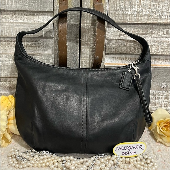 Coach Handbags - COACH Vintage Ergo Black Leather Hobo Shoulder Bag 12347 VGC!